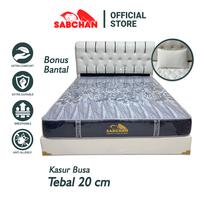 Gambar Kasur Tidur Hotel Busa SABCHAN Anti Kempes Dengan Jahitan Corner Knitted Quilt Plush Neck Support Tebal 20cm - BIRU, 90x200 dari Sabchan Store Kab. Tangerang 1 Tokopedia