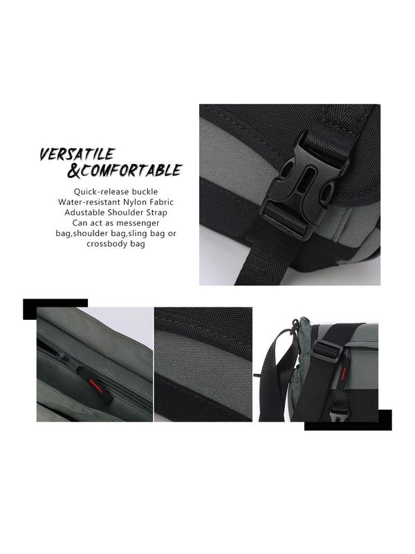 Classic Crossbody Bag, Lightweight  Shoulder Bag, Casual Bag for Men & Women 2