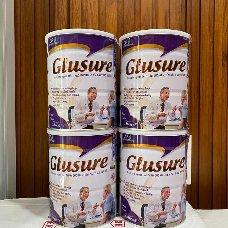  Sữa Cho người già Tiểu đường Glusure 850g Ổn định đường huyết 