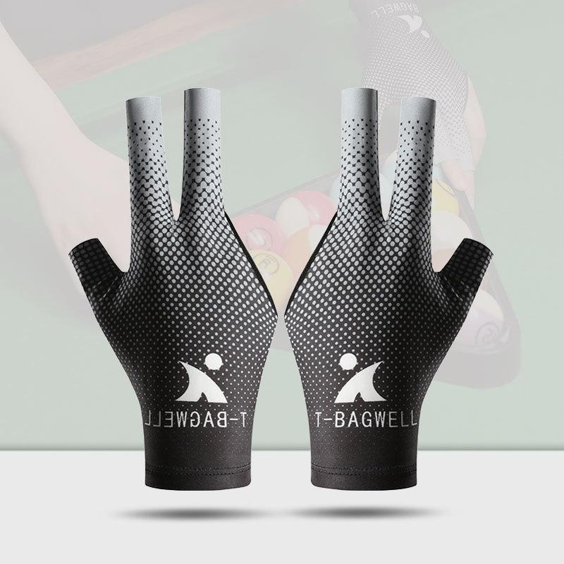 Găng tay biliar chuyên nghiệp cho tay trái chất liệu silicone chống trượt co giãn và thoáng khí găng tay snooker 3 ngón (1 chiếc).