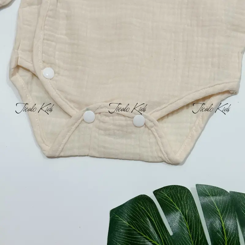 Body Chip Liền Thân Cho Bé Sơ Sinh - Chất Liệu Vải Xô - Cúc Bấm Tiện Lợi 8