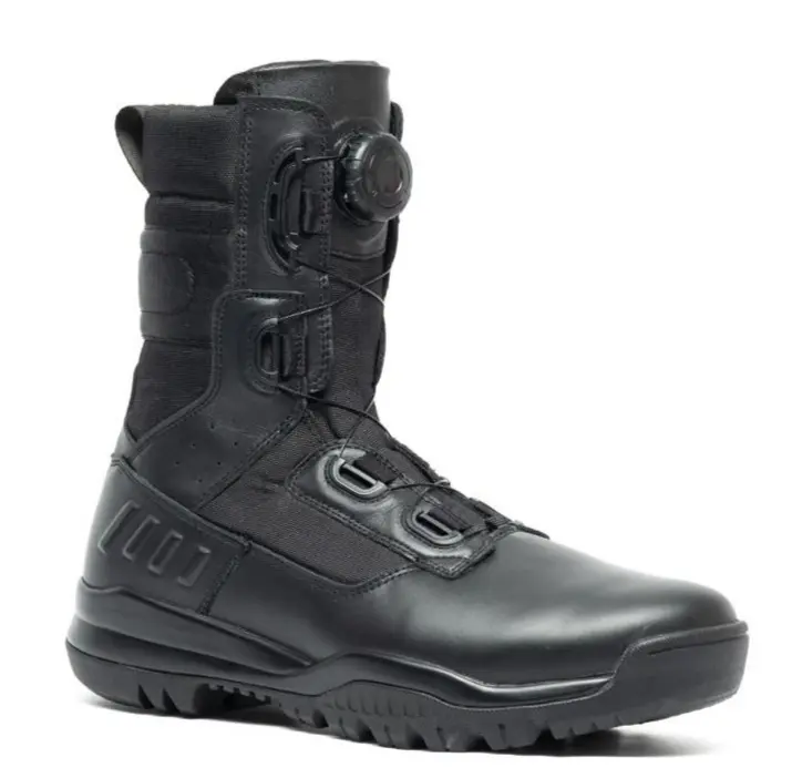 LAARZ TACTICAL BOOTS - ALPHA PERFORMANCE BOOTS Hitam Real Full Grain Leather (ORIGINAL) 2