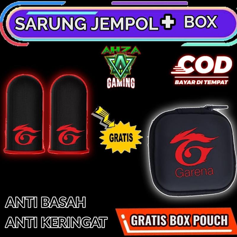 Product Introduction of COD - MURAH Sarung Jempol BIGETRON + BOX POUCH Sarung Game Ml Ff Pubg Anti Basah 12
