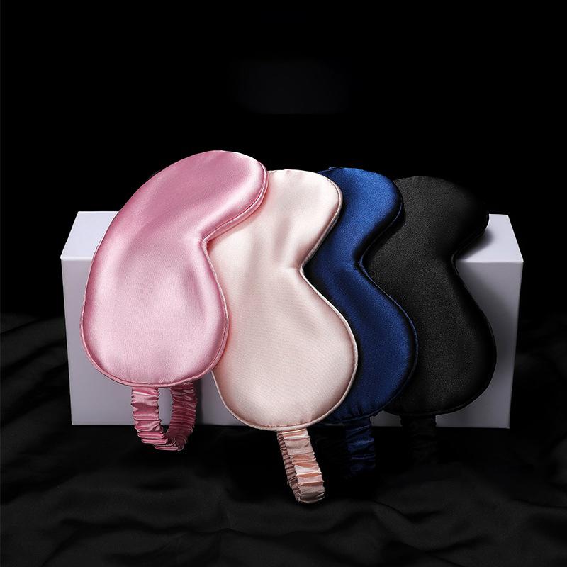 Product Introduction of Elegant Black Imitation Silk Eye Mask, Blackout Eye Mask, Breathable Travel Nap Eye Mask, Sleeping Eye Mask, Sleep Protection Eye Mask 9