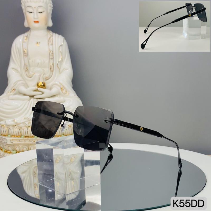 Kính Mát Thời Trang K55 Cao Cấp Chống Nắng , Chống Uv400 Bảo Vệ Mắt , Không Viền, Gọng Phối Titan,Siêu Bền ,Full Book,Bảo Hành 12 Tháng.