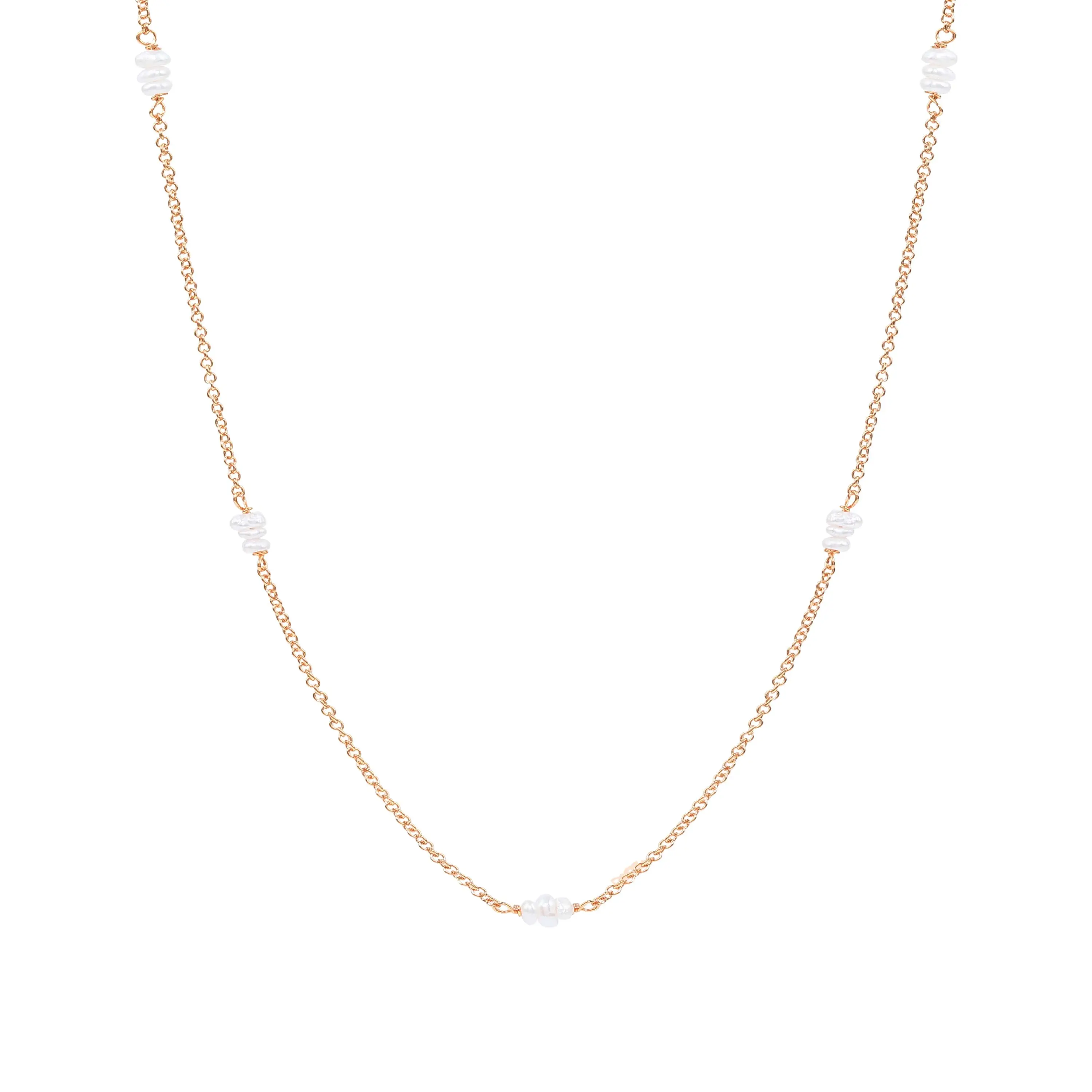 (Rose Gold) Aubrey Pearl Choker