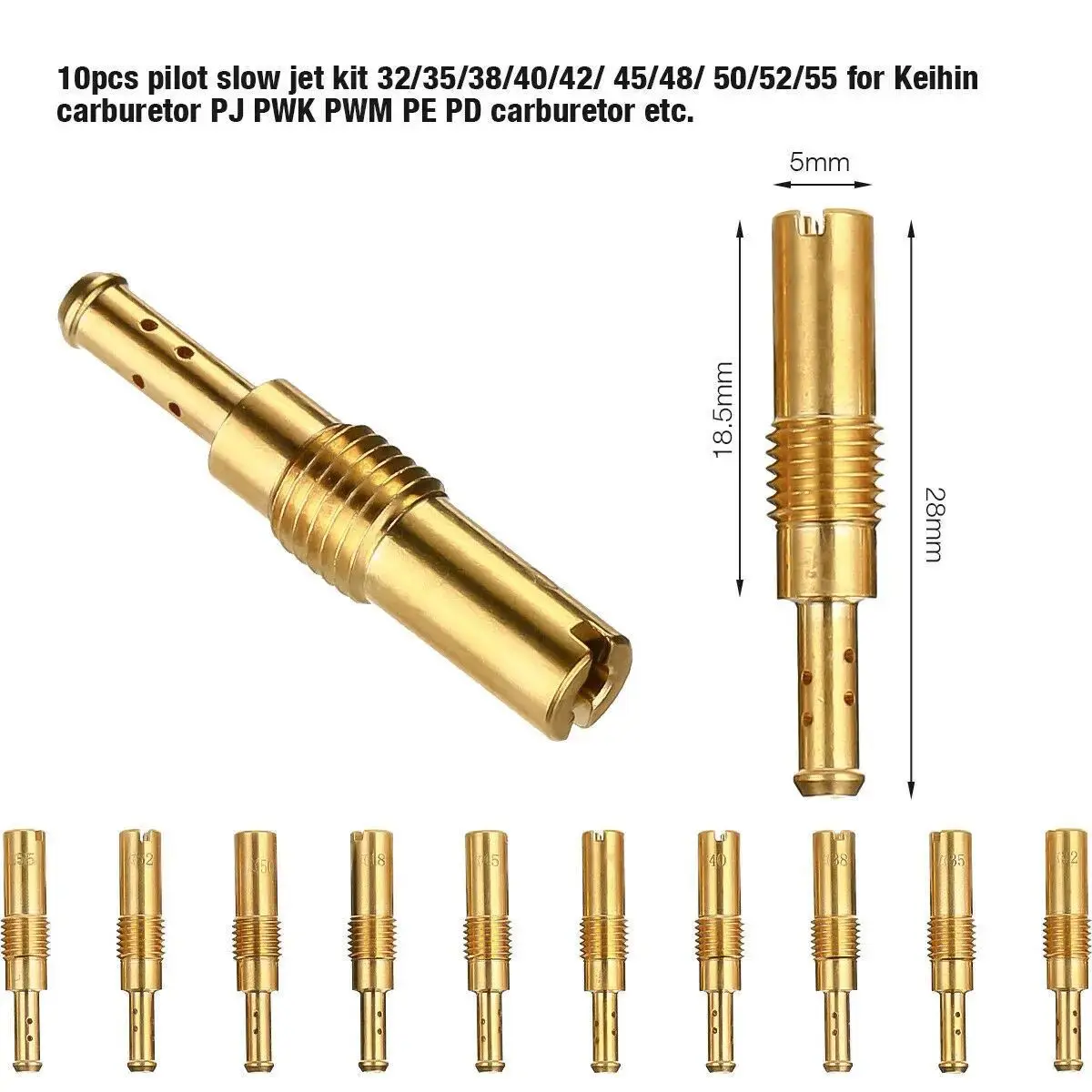 pilot jet pwk pe keihin 20 22 25 28 32 35 36 38 40 42 45 48 50 52 55 58 60 62 65 pilotjet karbu pj mj