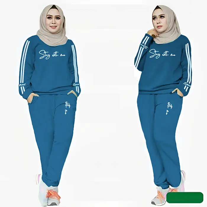 LM 29562 Setelan Kaos Olahraga STAY SPORT Training Senam Wanita XL-3XL