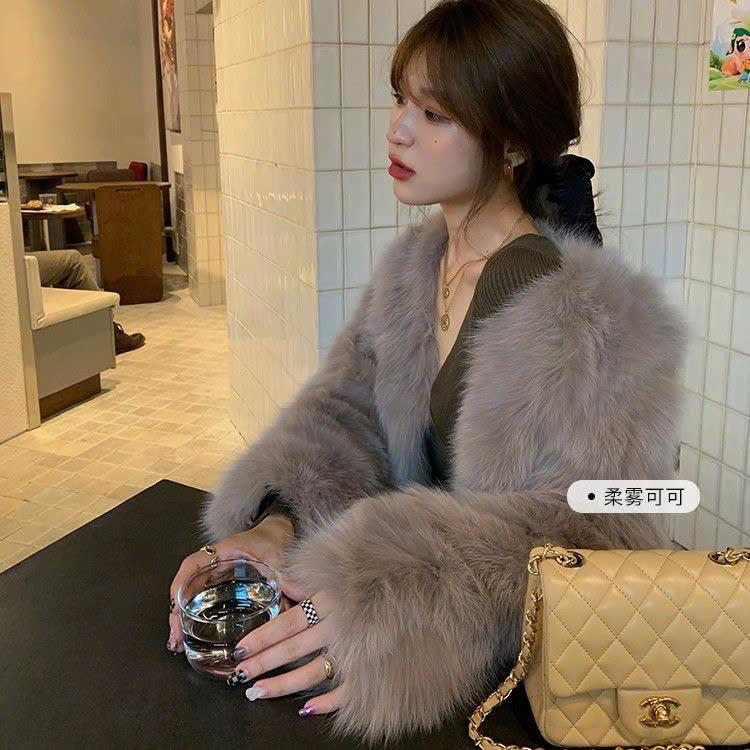 Áo khoác lông sang chảnh áo lông nữ hàng loai 1 chất đẹp áo khoác mùa đông áo choàng lông nũ