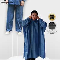 Gambar Jas Hujan Ponco Celana KHN Pria Wanita Dewasa Full Seam Anti Rembes Anti Sobek jas hujan kelelawar dan celana - Army dari KHN Store Kab. Sumedang 1 Tokopedia