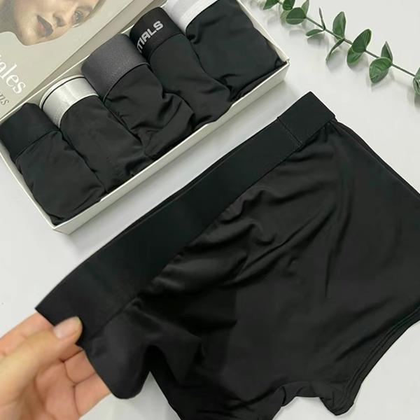 Combo 5 quần sịp đùi nam Full Đen Mix Mã, Quần Boxer Nam Màu Đen thun lạnh cao cấp, Quần Lót Nam bền đẹp kháng khuẩn Menswear, quần sịt nam, quần xì nam, quần sịp nam, quan lot nam Tre