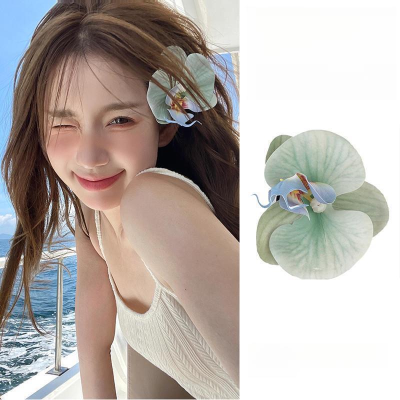 Kẹp Tóc Phalaenopsis, Hoa Tóc Mái Bên Ngọt Ngào Phụ Kiện Tóc, Siêu Thanh Lịch, Phong Cách Mới, Thiết Kế Đẹp, Thời Trang, Hàng Có Sẵn Năm 2025, Bán Chạy, Thích Hợp Cho Phụ Nữ 5