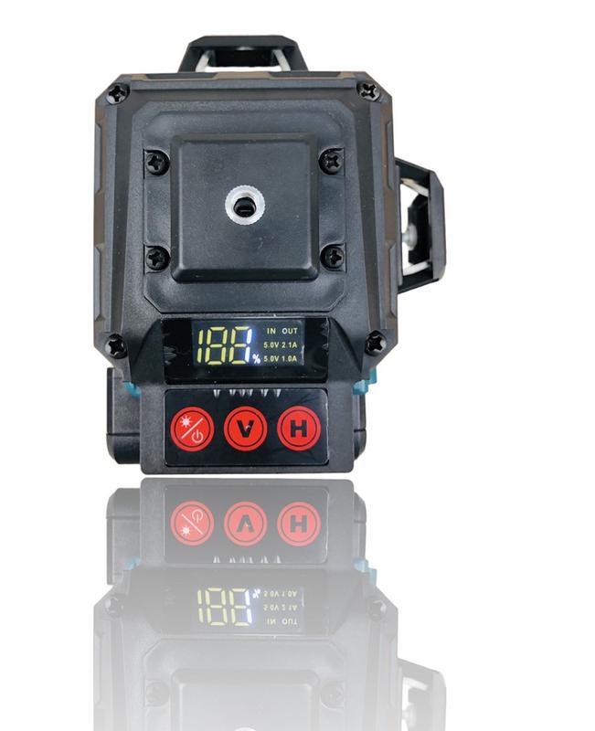 Máy cân mực Laser MAKITA 12 tia xanh cao cấp có đèn báo pin, đế xoay 360-Bảo hành 12 tháng 6