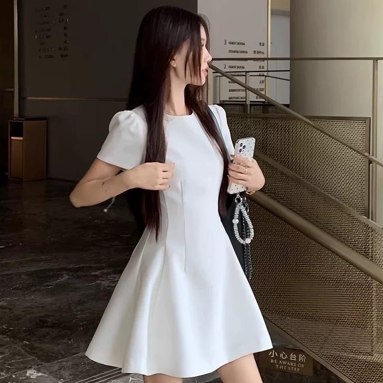 Váy đầm nữ chít eo xoè Gon Nhật AA25 - Phong cách Hàn Quốc, công sở - Dress, Women 5