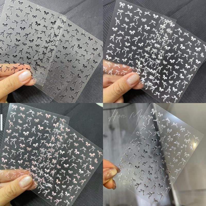  Stick nơ nhí TOMONI 4 màu đẹp Women Làm Nail 