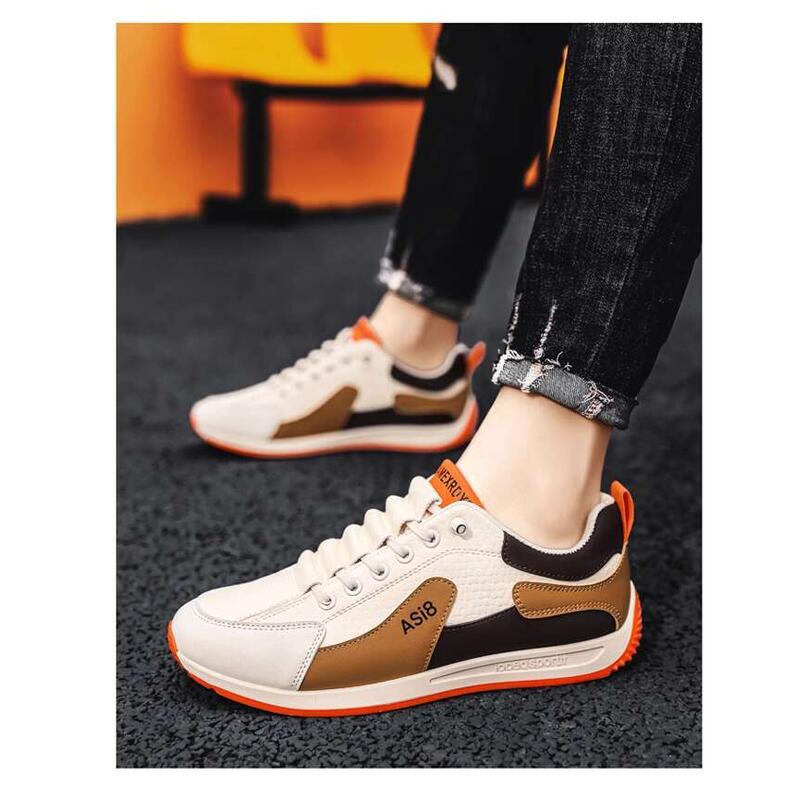 Product Introduction of Forrest Gump men's breathable odor proof in summer. suitable work leisure. They are small white board shoes, large size 46, can be used for sports and trendy shoes 14