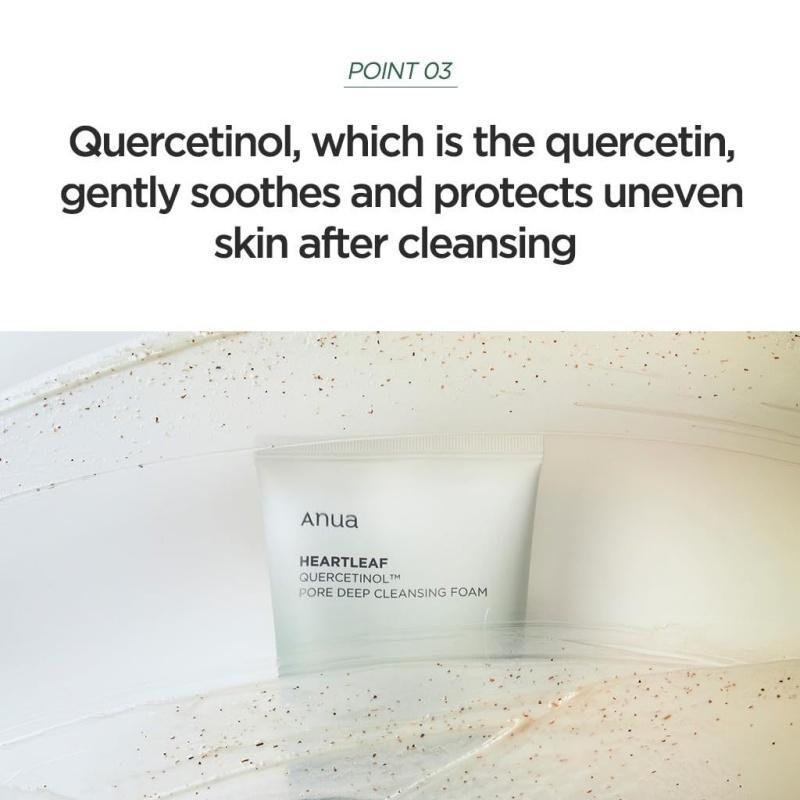 【100%  Asli】ANUA Heartleaf Quercetinol Pore Deep Cleansing Foam 150ml/ANUA Cleansing Oil 200ml /ANUA 77% Toner 250ml / Anua Peach 70% Niacinamide Serum 30ml 7