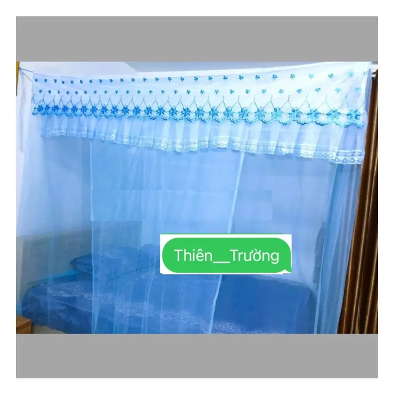Màn dây tuyn có cửa cao cấp_mùng ngủ mắc tay người lớn chống muỗi 1m6x2m,1m8x2m,2mx2m2 cao cấp thiên trường 2