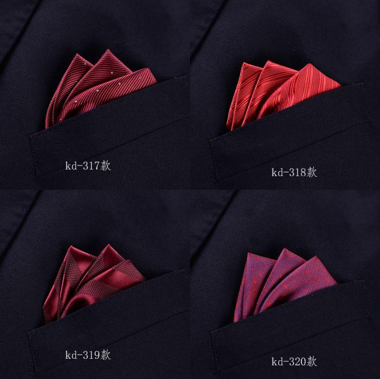 Product Introduction of [pocket square]Men's Western Pocket Square Business Wedding Red Square Scarf Wedding Handkerchief Chest Handkerchief Trendy Men's Accessories British 9