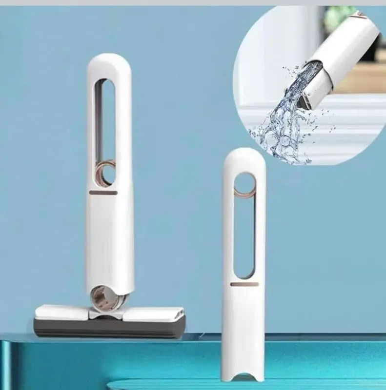 Cây Lau Bàn Bếp Tự Vắt Thông Minh Mini 25cm, Bọt Biển Thấm Hút Đa Năng Gập Gọn Nhẹ Nhàng Lau Mặt Bếp Làm Sạch Làm Sạch 2