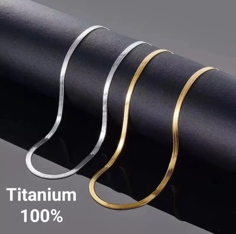 kalung TITANIUM Kekinian,Terlaris Pria dan Wanita kalung anti karat anti luntur 0