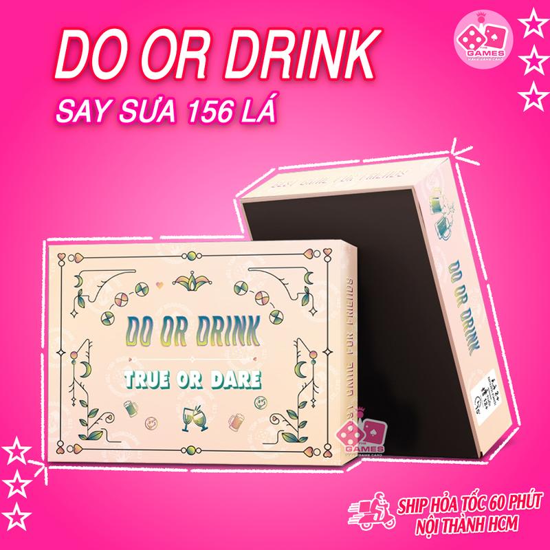 Bộ bài drinking game DO or  DRINK SAY SƯA cho bạn bè hội nhóm 156 lá