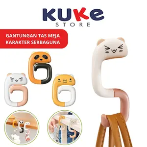 Gantungan Tas Karakter Cantolan Kait Meja Kursi Hook Travel Praktis Serbaguna