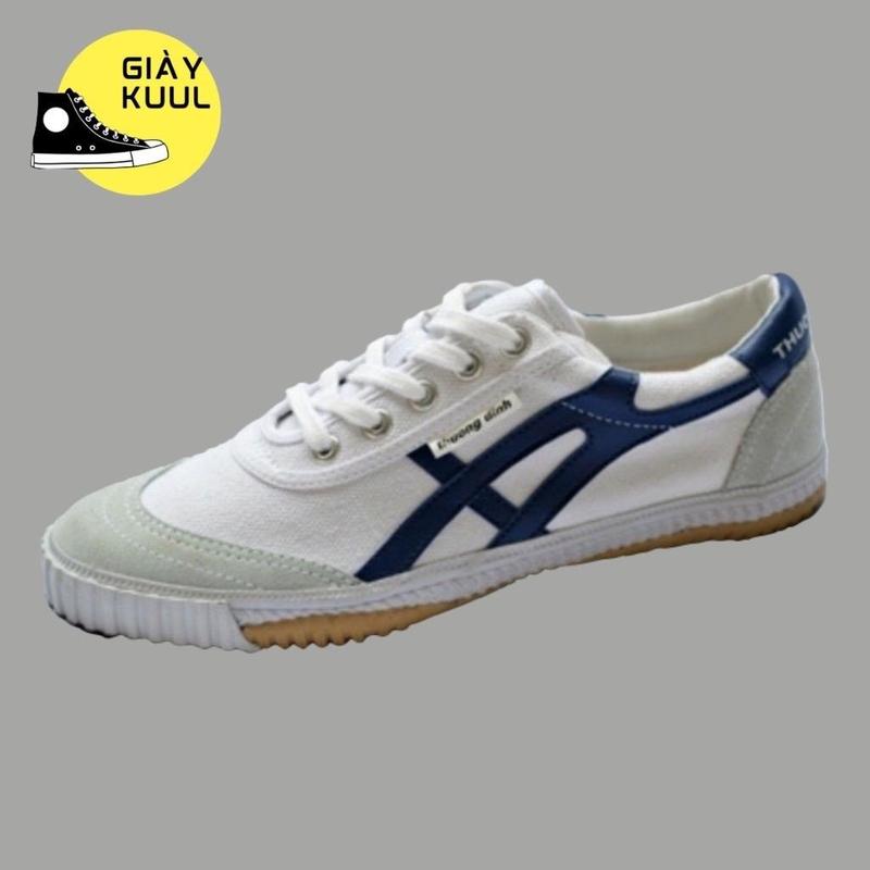 giầy vá da thượng đình chạy bộ đế bằng cầu lông GiàY Sneaker