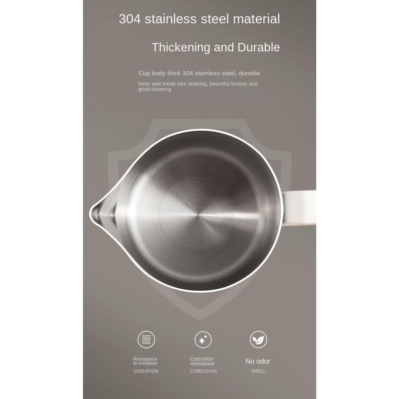 Product Introduction of Bình Tạo Bọt Sữa Cà Phê, Thép Không Gỉ Chất Lượng Cao, 350ml, Bình Tạo Bọt Sữa Cà Phê Chuyên Nghiệp Barista, Cân Chính Xác, Dụng Cụ Pha Cà Phê Espresso, Dụng Cụ Quán Cà Phê 20