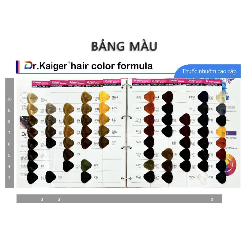 Bảng Màu nhuộm tóc Hàn Hair Care cho Salon | Thuốc nhuộm tóc Hàn thời trang