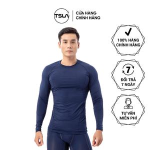 Áo thể thao nam combat tay dài TSLA ôm body chất vải co giãn 4 chiều tập gym chơi thể thao chống tia UV TSB2015