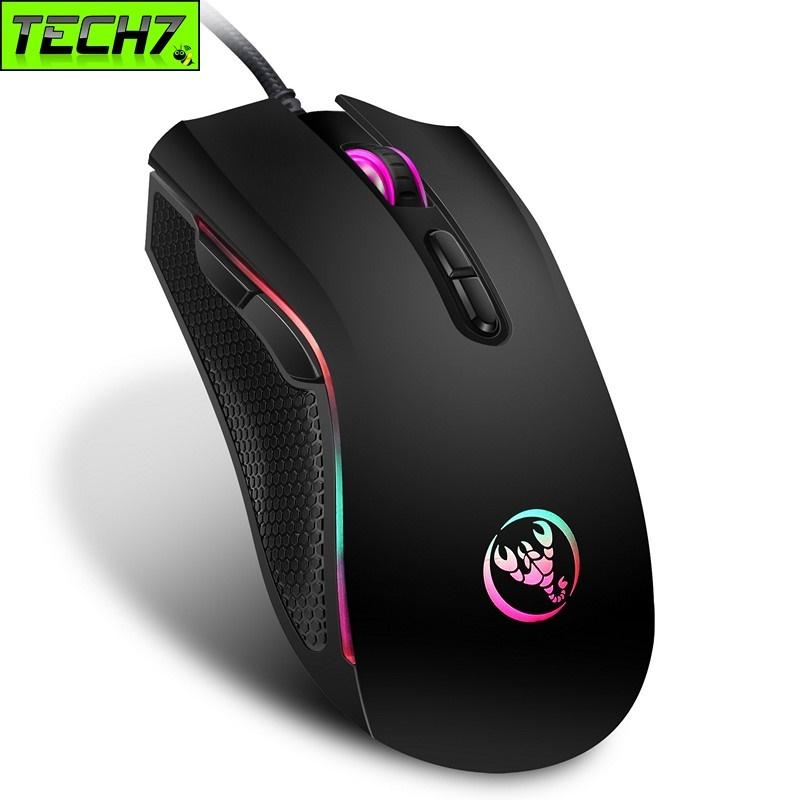  Chuột LED RGB 3200 DPI Gaming Mouse A868 chống mỏi cổ tay cho máy tính laptop 
