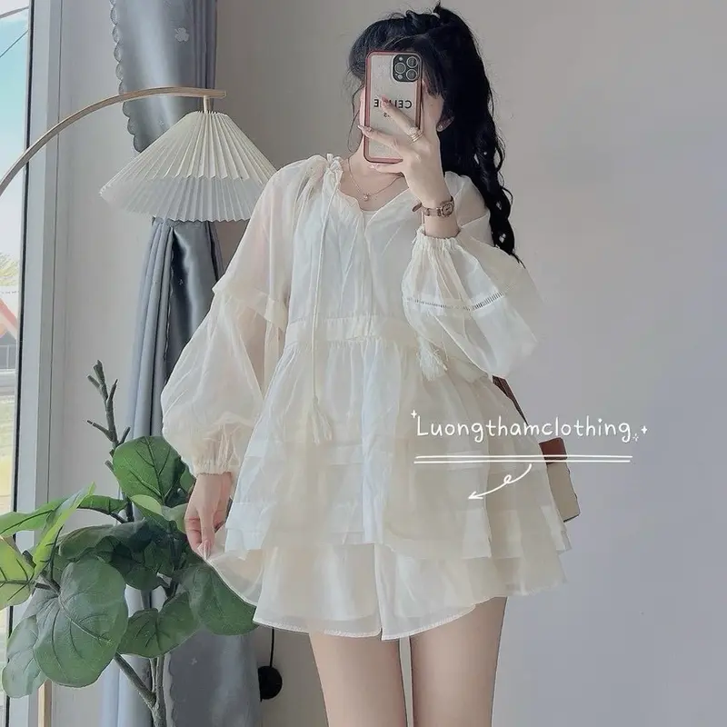 SET BABYDOLL TƠ 3 MÓN KÈM SHORT 3