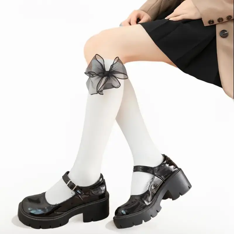 Sepatu loafers wanita sepatu Loly MJ Hitam Putih Shoes Sandal Sendal fantofel  korea