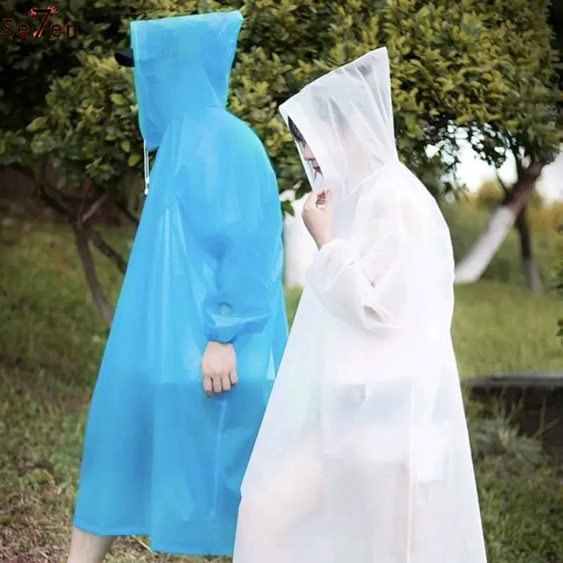 jas hujan Ponco lengan plastik raincoat wanita dan pria