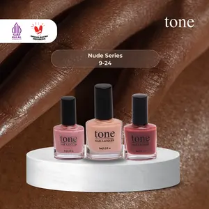 TONE Brownie Nail Polish Series | Nail Lacquer | Kutek Coklat | Cat Kuku Shades Nude 9-24 Nail Art | Cat Kuku | Nail Polish | Kutek Halal Muslimah