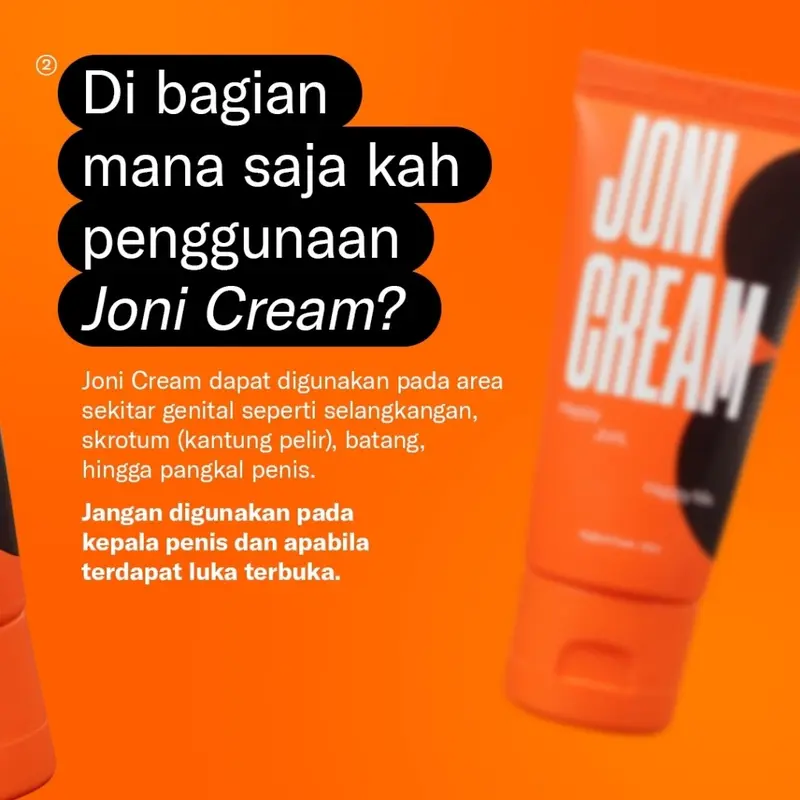 JONI Cream By Gamal Men - Perawatan Area Genital Pria untuk Menghilangkan Gatal & Bau Tidak Sedap Serta Mencerahkan Kulit Area Slengky 3
