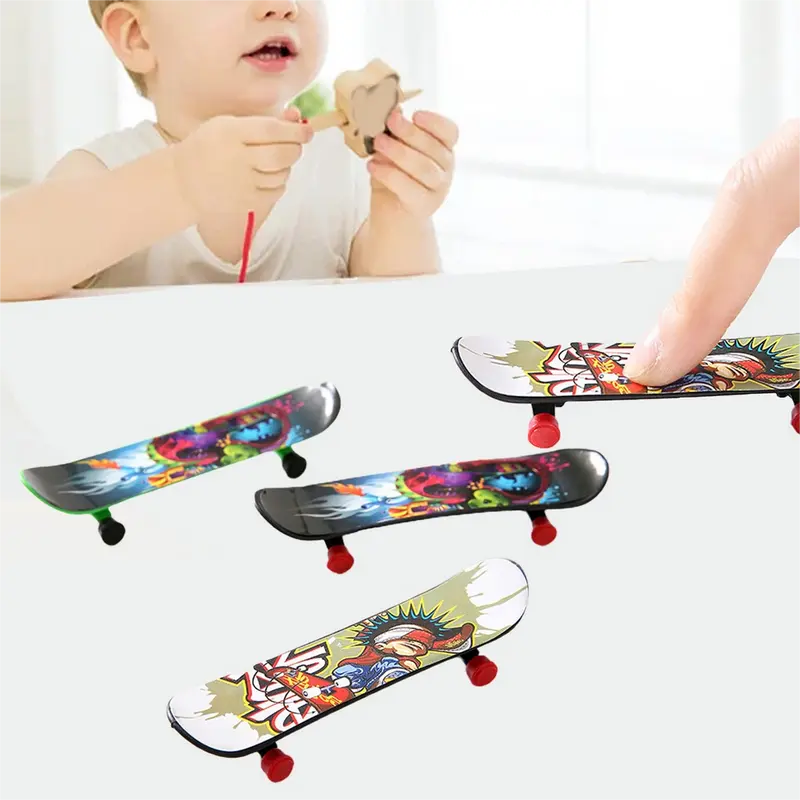 Ván Trượt Ngón Tay Mini, Đồ Chơi Sáng Tạo Để Bàn Thể Thao, Ván Trượt Đầu Ngón Tay, Thiết Kế Sáng Tạo Chống Trơn 4