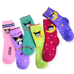 Kaos Kaki Anak Motif Kuromi Lucu – Random Color | Kaos Kaki Anak TK Cewek Bahan Halus & Nyaman | Anti Gerah & Tidak Mudah Melorot