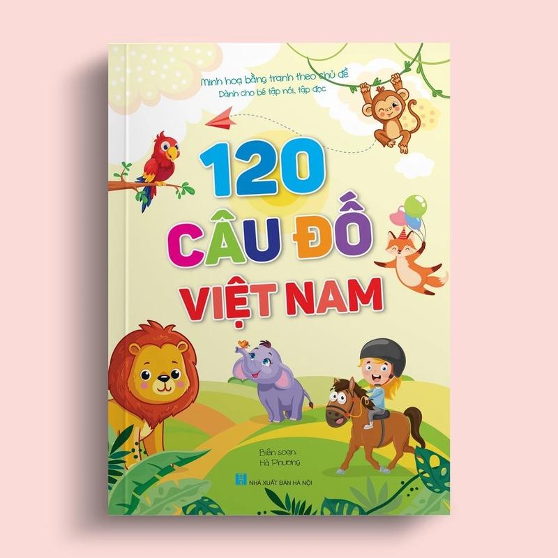  Sách – 120 Câu Đố Việt Nam - Dành Cho Trẻ Tập Nói Tập Đọc - Minh Họa Bằng Tranh Theo Chủ Đề 