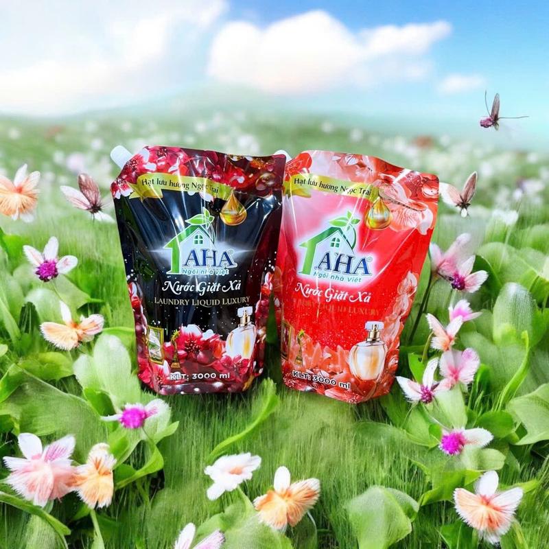 Product Introduction of COMBO 2túi giặt xả AHA 2in1, túi 3kg - {tặng kèm 1chai xịt khô 100ml & 1chai rửa chén 800ml & 1chai lau sàn 1.000ml } 11