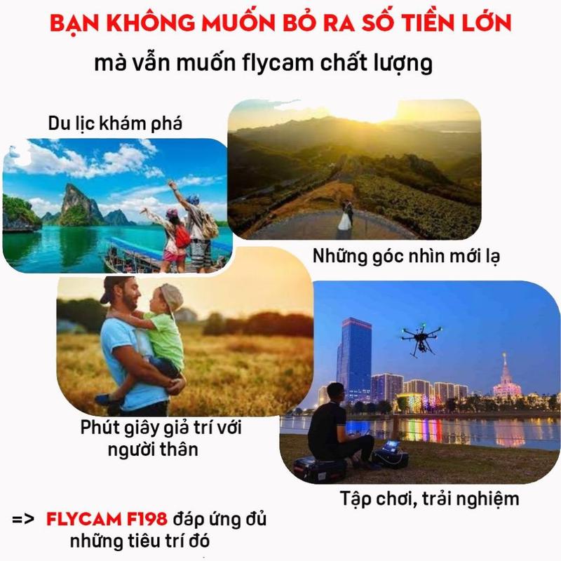 Product Introduction of [F198PROMAX] Flycam F198 Pro Max - Drone Chuyên Nghiệp, Chụp Ảnh Dành Cho Người Mới Tập Chơi Tập Bay,  Quay Phim Nét Nhào Lộn 360 Độ - Phụ Kiện Camera fly  cam giare flycam  f198 5