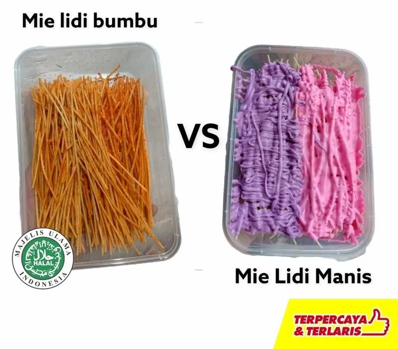 Mi lidi lummer MIE LIDI BOX 500ML Wajib order DUS mielidi milidi mie lidi pedas Manis