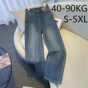Boyfriend.Jeans | Baggy Jeans Wanita Celana Panjang Kulot Wide Leg Highwaist Loose Cutbray Korean Style Kekinian