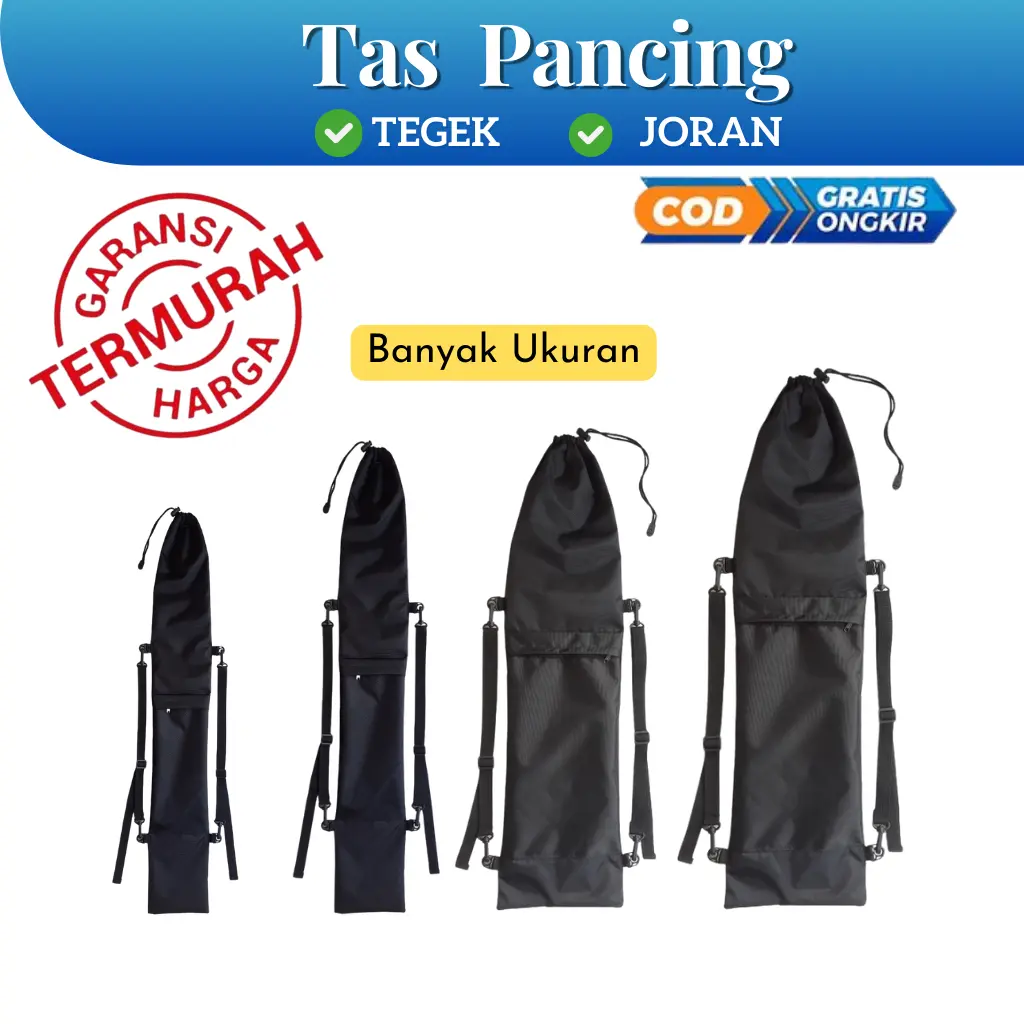 Tas Pancing Unik / Tas Tegek Pancing / Tas Joran Pancing / Tas alat Pancing Serut Murah Model Terbaru