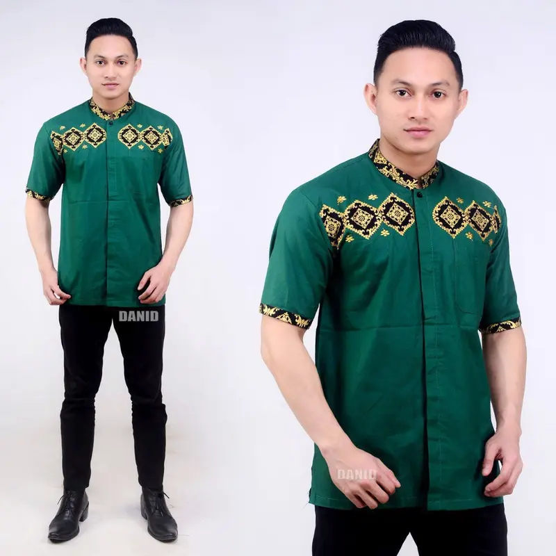 Baju Koko Dewasa Spesial Ramadhan - Pakaian Muslim Pria Modern Lengan Pendek - KKDN 0