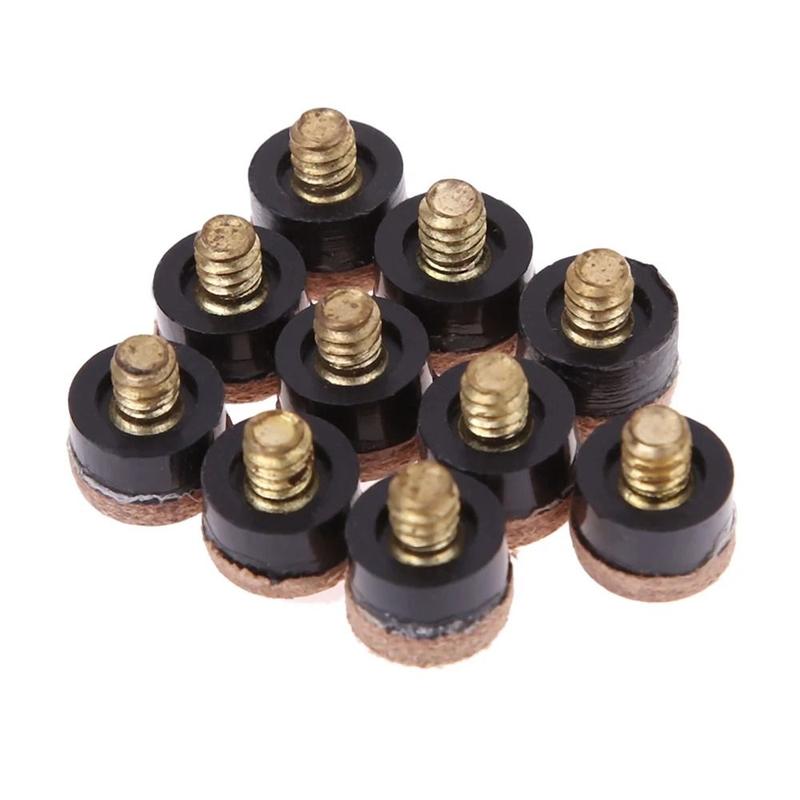 Product Introduction of 20Pcs New Snooker Pool Billiards Cue Tips Pole Repair Accessories Screw In Billiards Tip 10/11/12/13mm Replacement Parts Billiards Cue Head 16