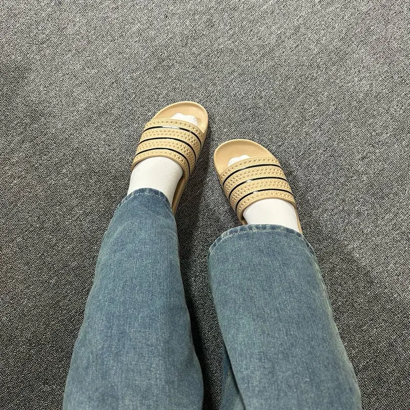 Dép ADL cao su đúc nam nữ nguyên khối cao 3cm bản 2024 Slipper DéP Đế Bằng 3