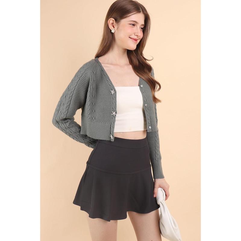 SIERA  FLARE SKORTS IN GUN 3