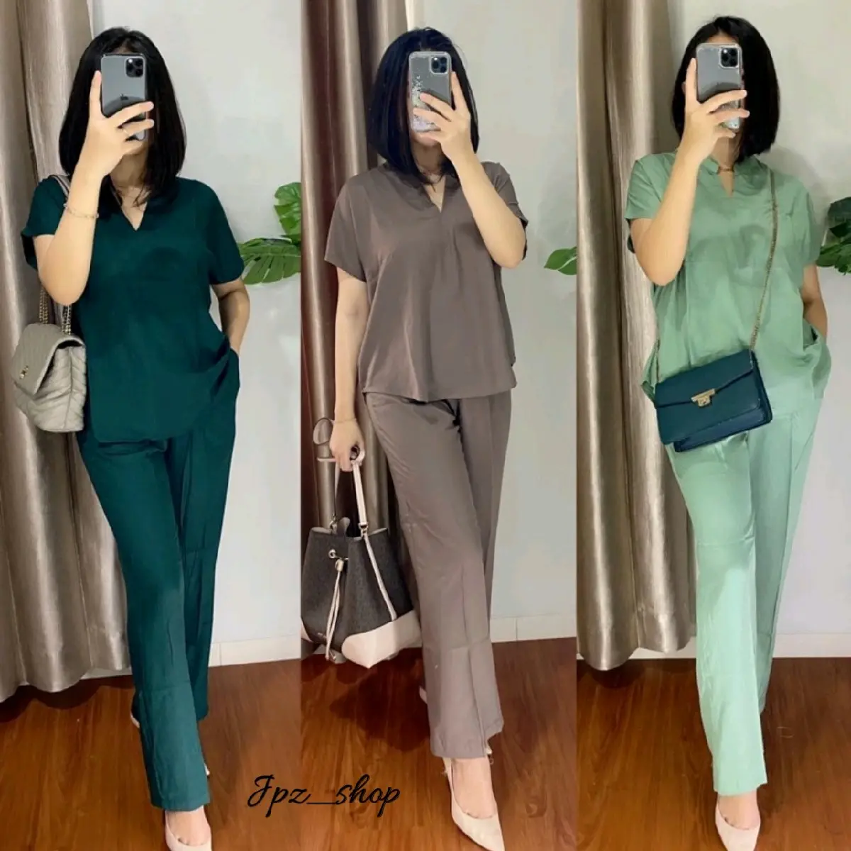 one set rayon polos premium Lengan pendek ukuran jumbo/standart